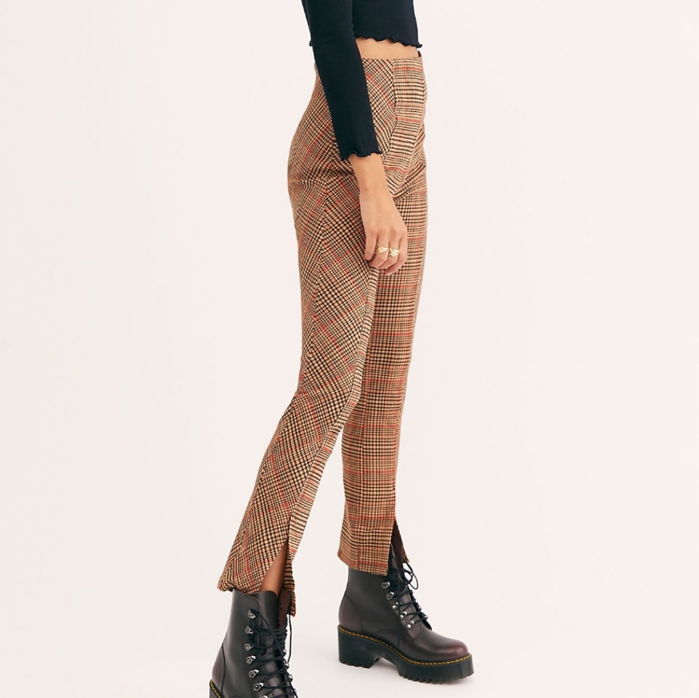 Free People Plaid Pants